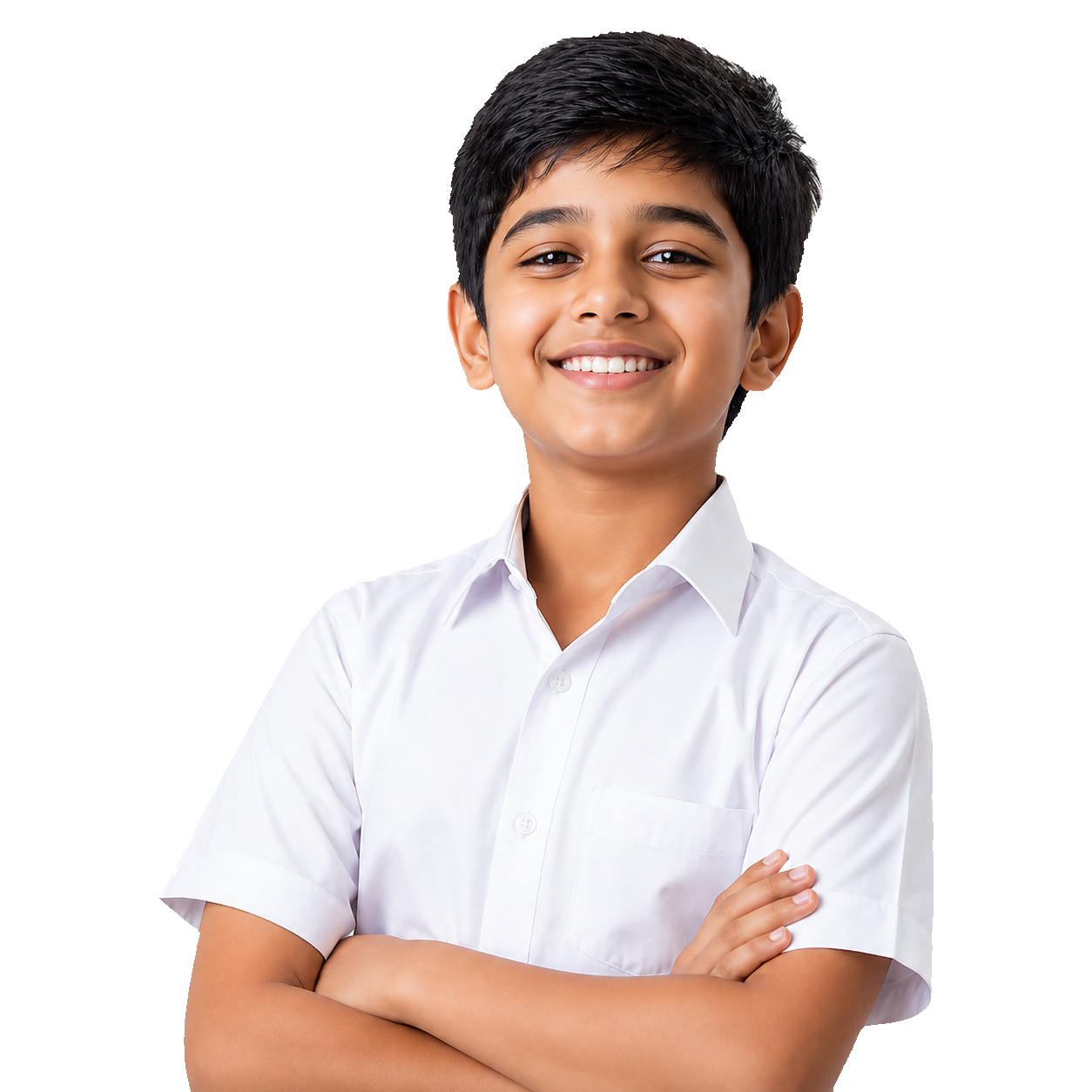 Smiling student ready to learn with WONK